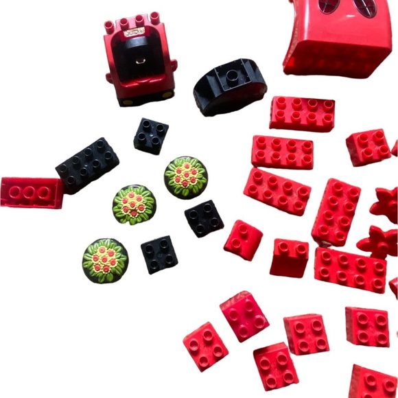 Various Set Of Red MegaBloks/Lego Duplo Blocks-GUC-40+ - Picture 4 of 4